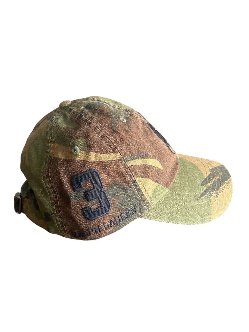 NWT Polo Ralph Lauren Camouflage Baseball Cap adjustable Back Strap OS - Picture 3 of 7